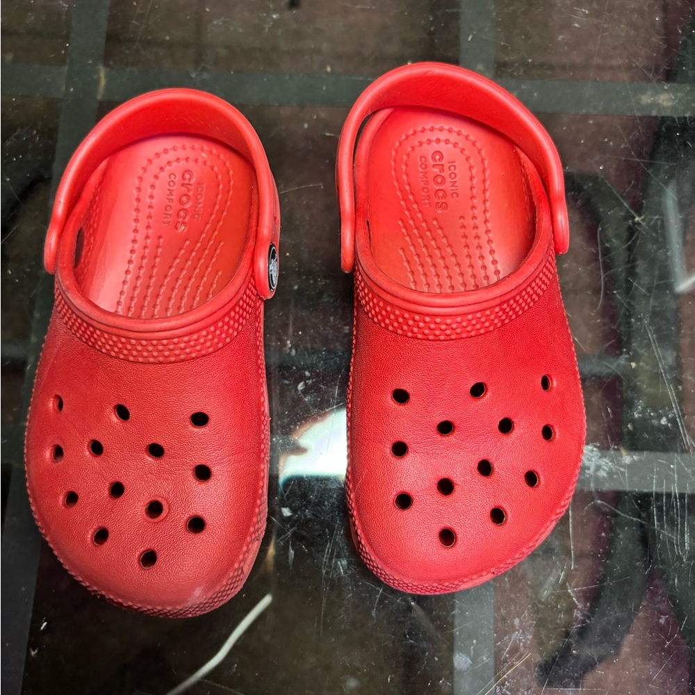 CROCS Kids Bright Red Sandals